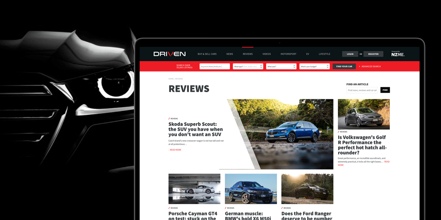 Driven banner image
